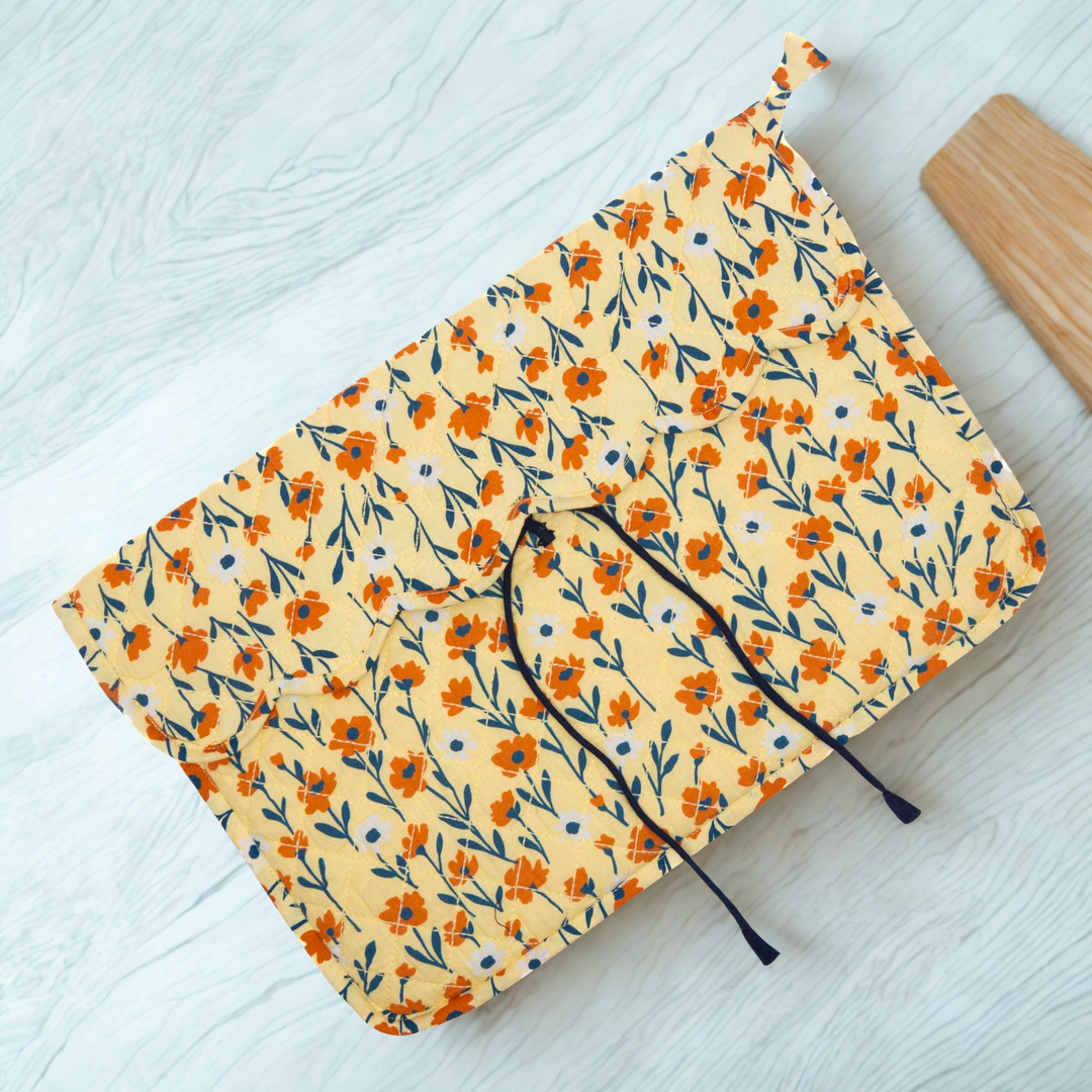 14 Inch Marigold Meadow Quilted Laptop Sleeve