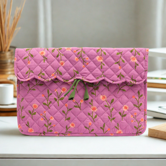 13 inch Blossom Quilt Laptop Sleeve – Lavender Bloom