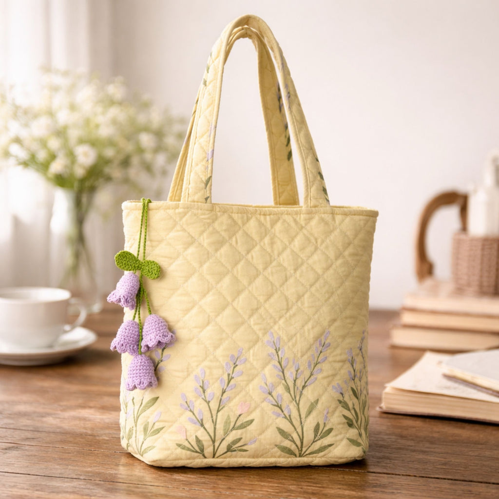 Lilac Lily Bell Crochet Charm – Nona Lino