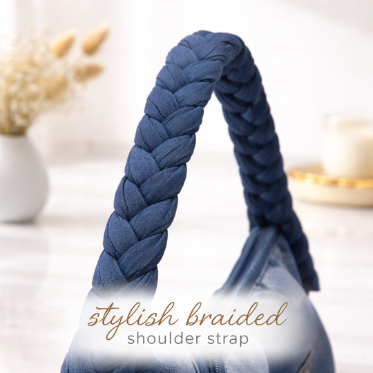 Indigo Mosaic Denim Patchwork Hobo