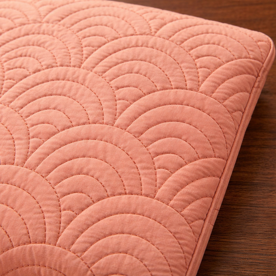 13 inch Elara Quilted Laptop Sleeve – Peach