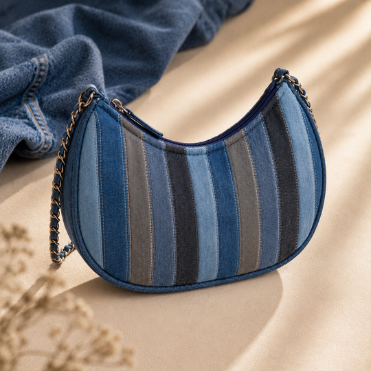 Indigo Pop Mini Hobo ( 9 x 5.5 x 2.5 inches)