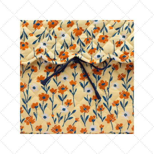 14 Inch Marigold Meadow Quilted Laptop Sleeve