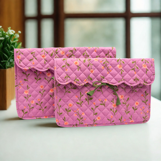 13 inch Blossom Quilt Laptop Sleeve – Lavender Bloom