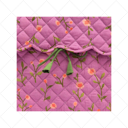 13 inch Blossom Quilt Laptop Sleeve – Lavender Bloom