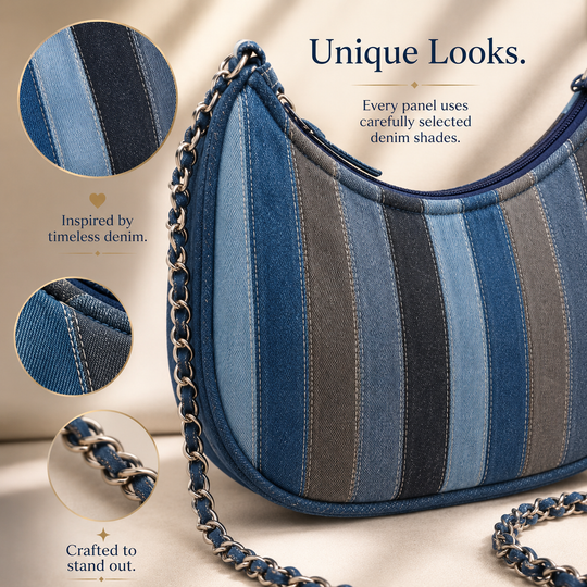 Indigo Pop Mini Hobo ( 9 x 5.5 x 2.5 inches)