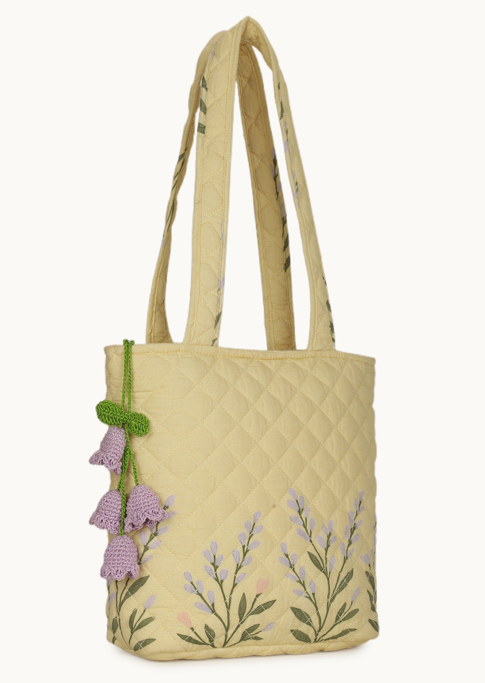 Lilac Lily Bell Crochet Charm
