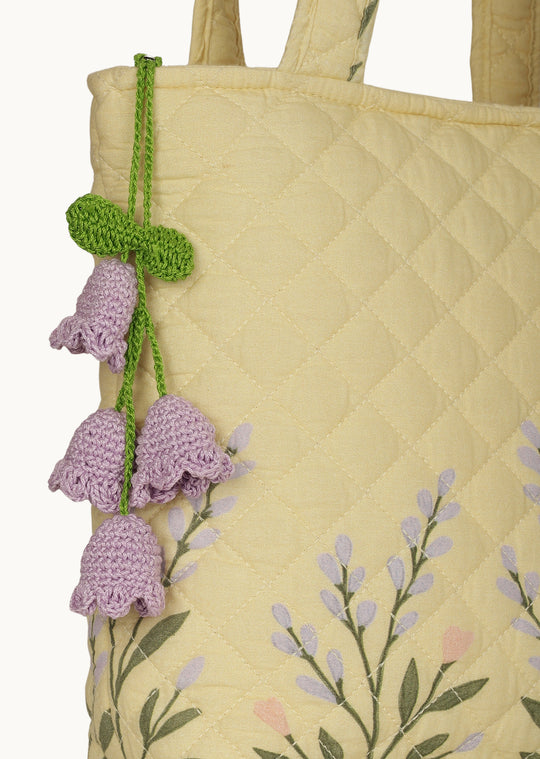 Lilac Lily Bell Crochet Charm